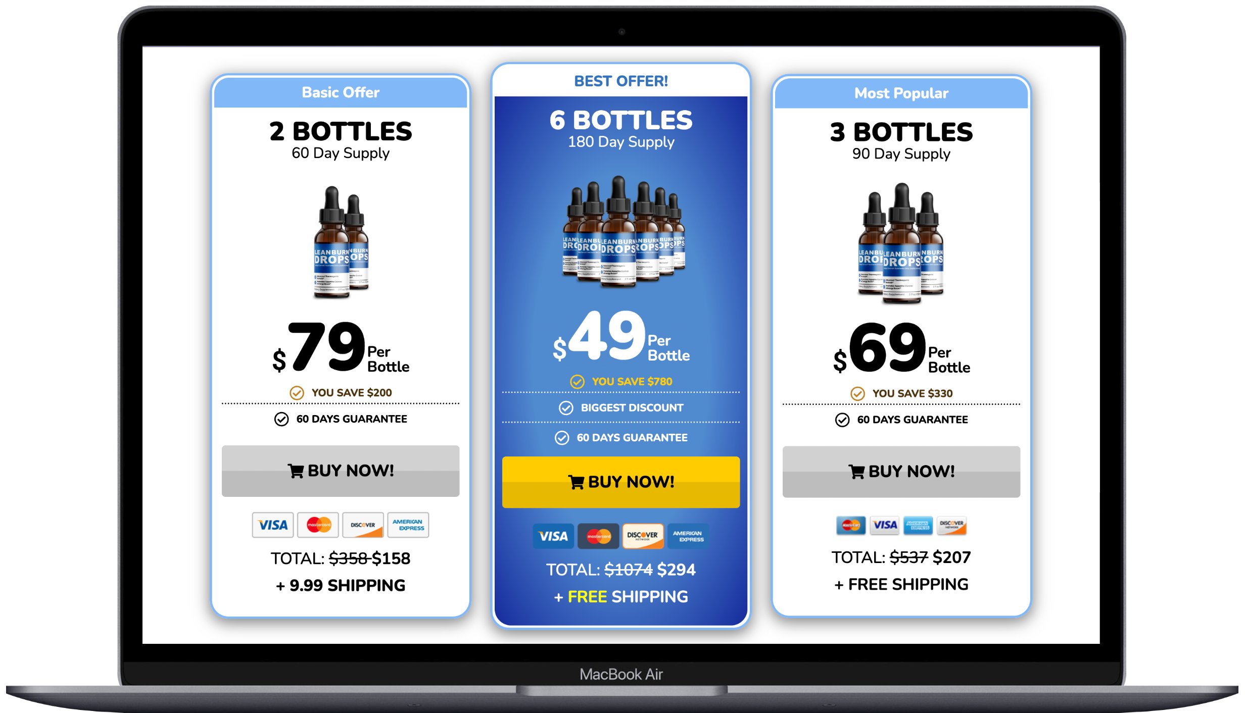 LeanBurn Drops current pricing