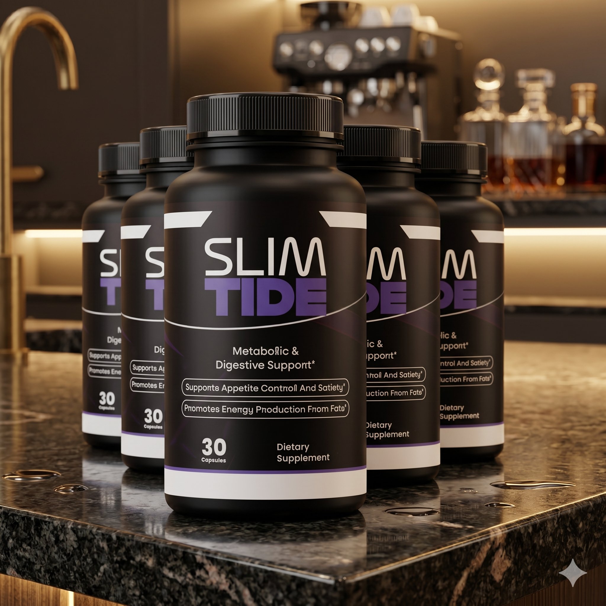 Six SlimTide bottles