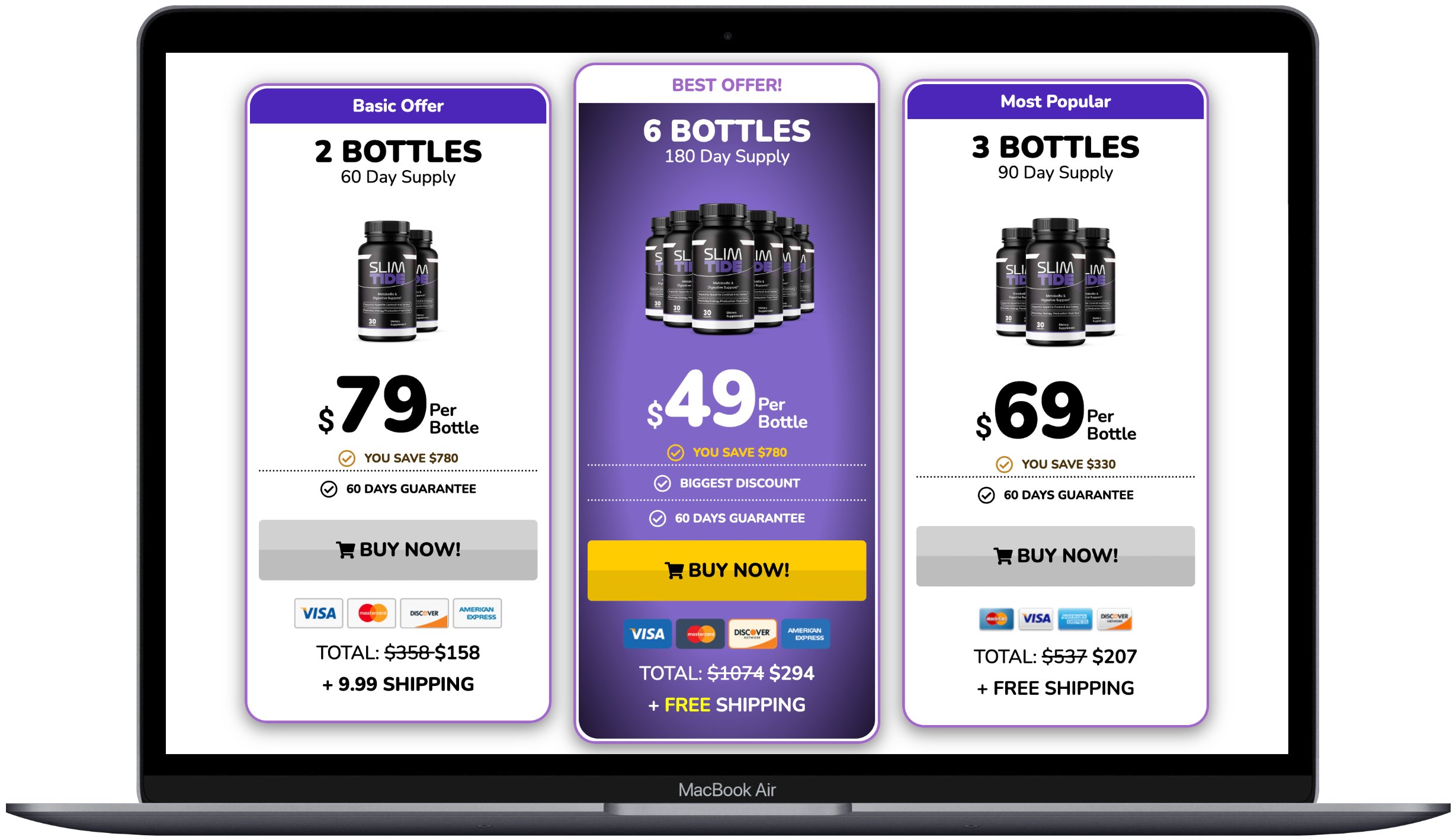 SlimTide current pricing
